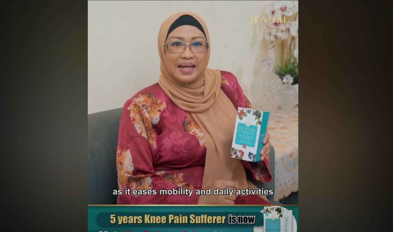 Load video: After taking Revital, Pn, Jalaiha can now bend her knee to solat